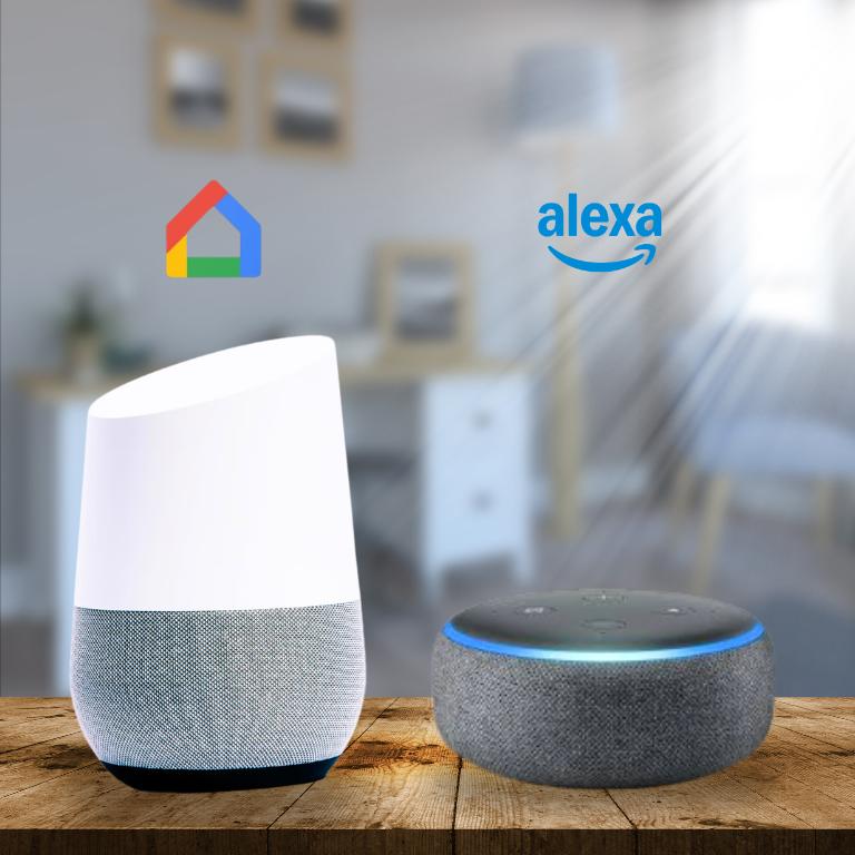 Smart home integration with Google Home & Amazon Alexa
